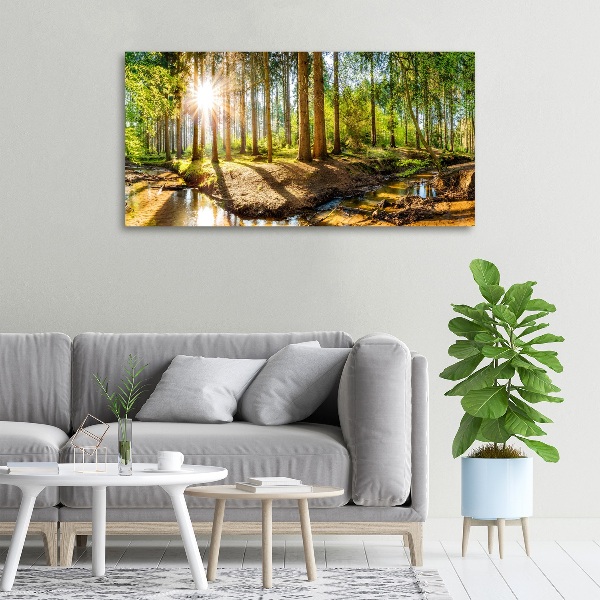 Canvas wall art Panorama of the forest