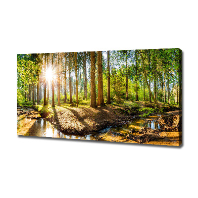 Canvas wall art Panorama of the forest