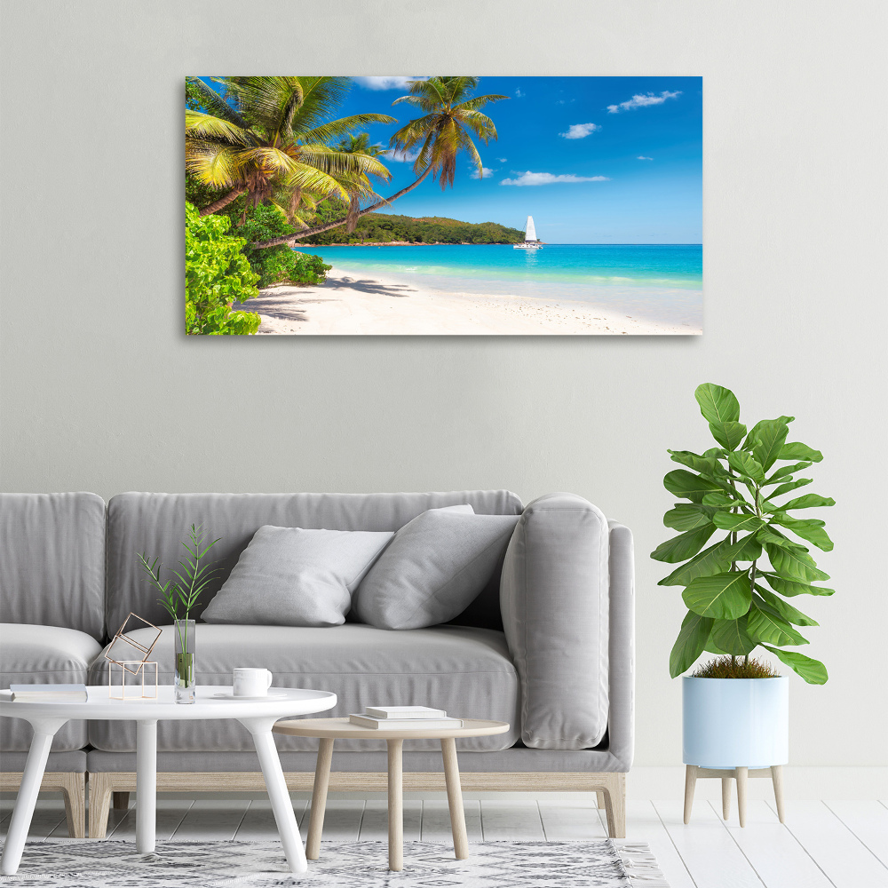 Canvas wall art Tropical beach