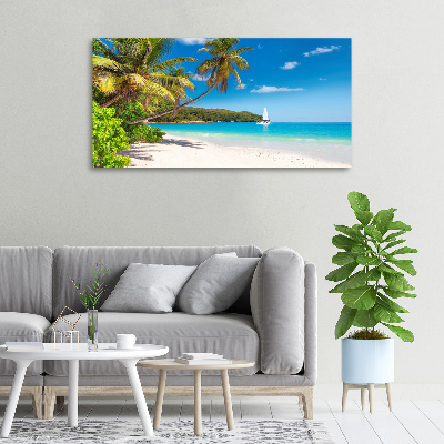 Canvas wall art Tropical beach