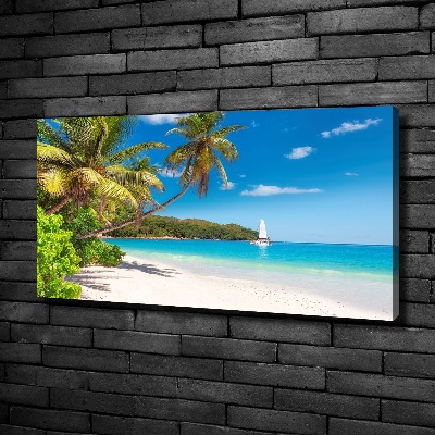 Canvas wall art Tropical beach