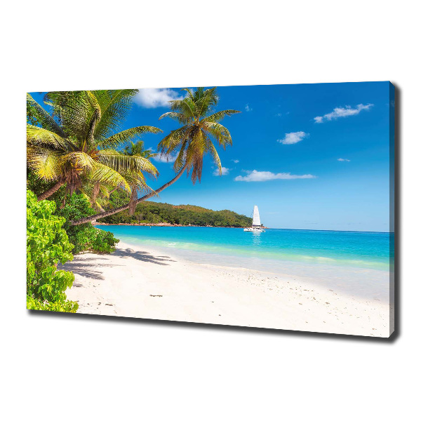 Canvas wall art Tropical beach