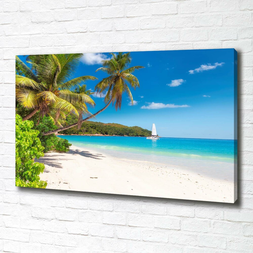 Canvas wall art Tropical beach