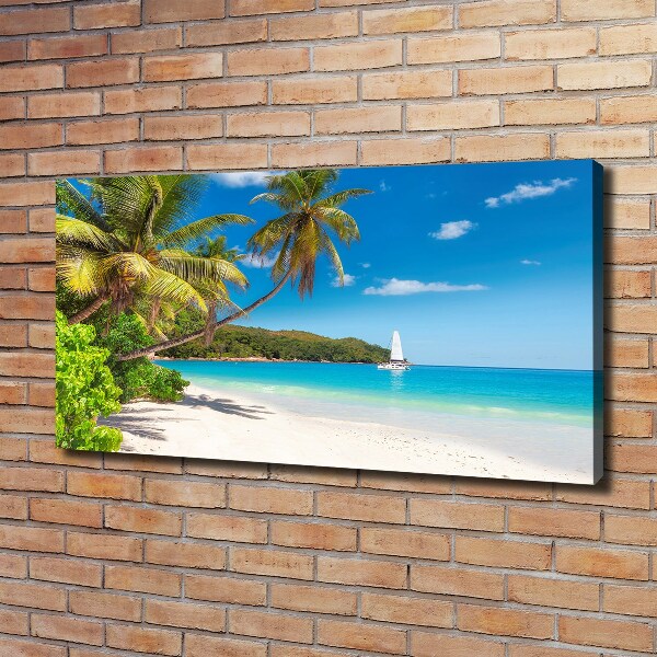 Canvas wall art Tropical beach