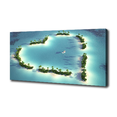 Canvas wall art Islands shape