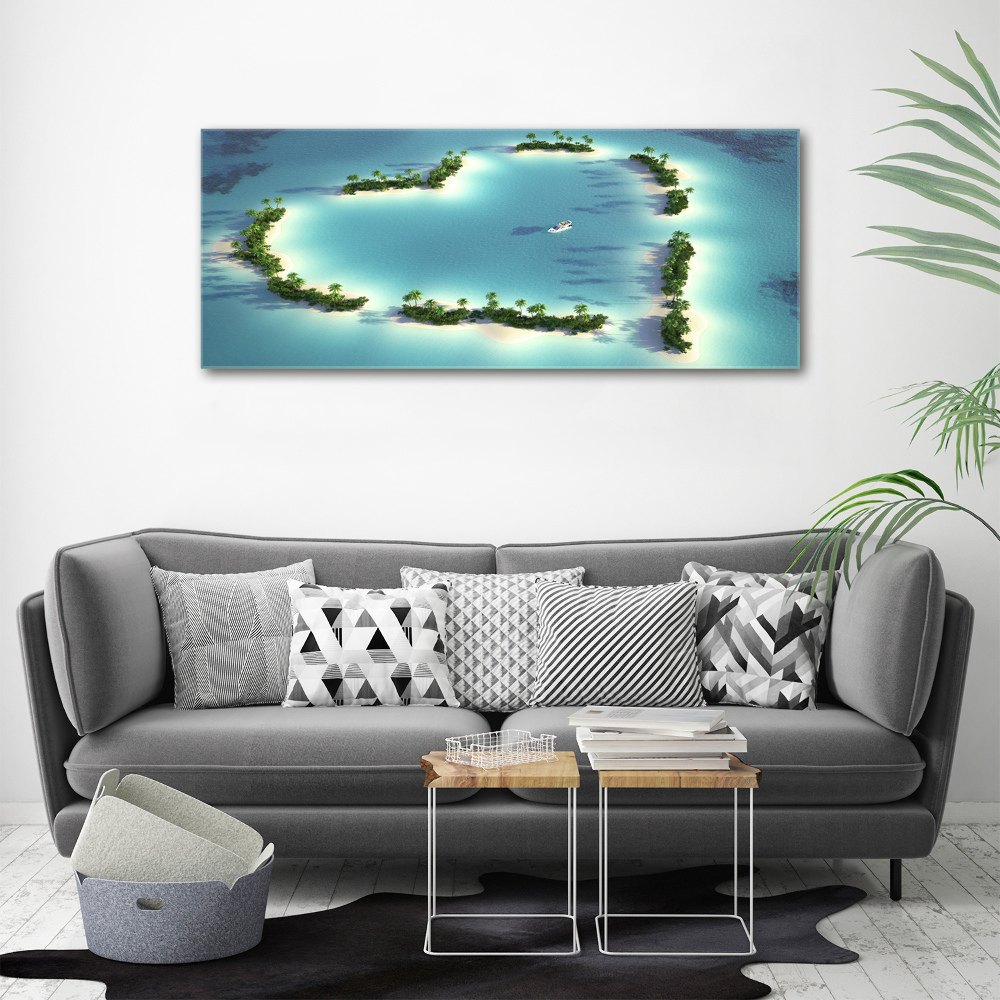 Canvas wall art Islands shape