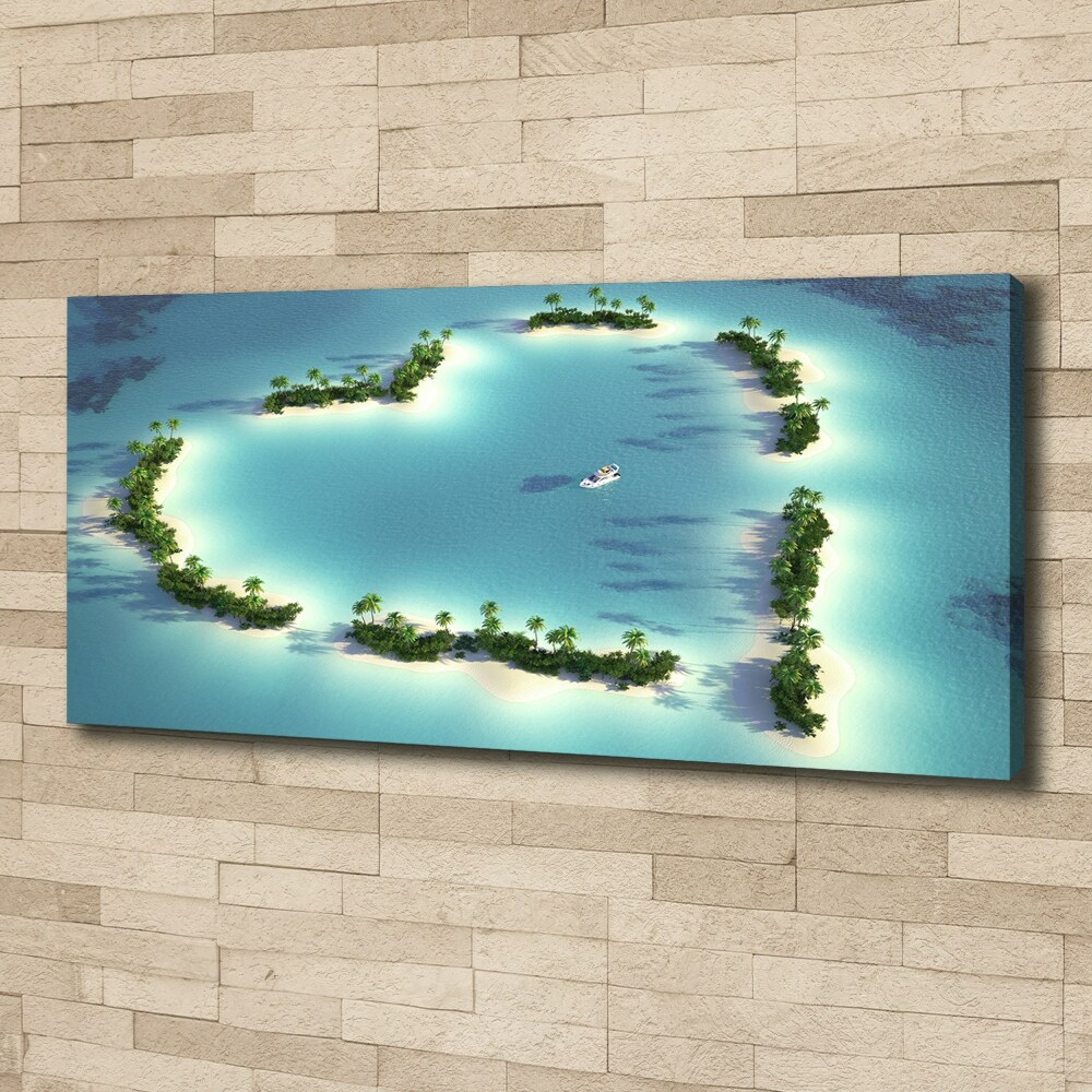 Canvas wall art Islands shape