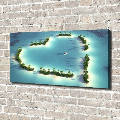 Canvas wall art Islands shape