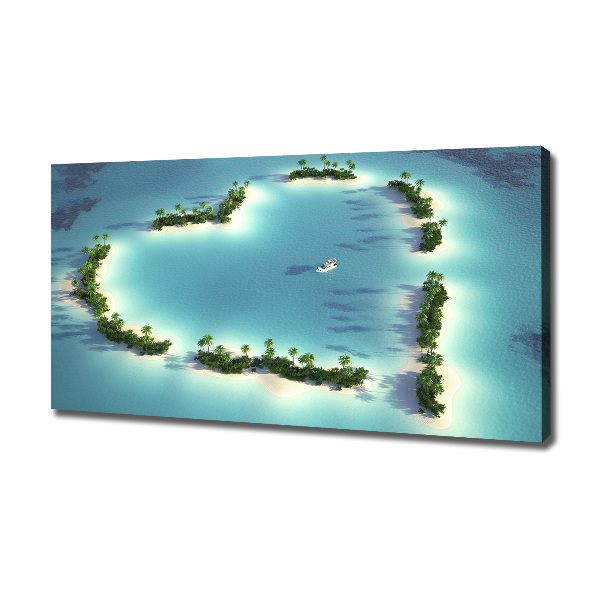 Canvas wall art Islands shape