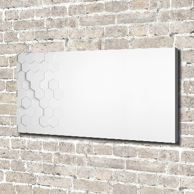 Canvas wall art Background hexagon