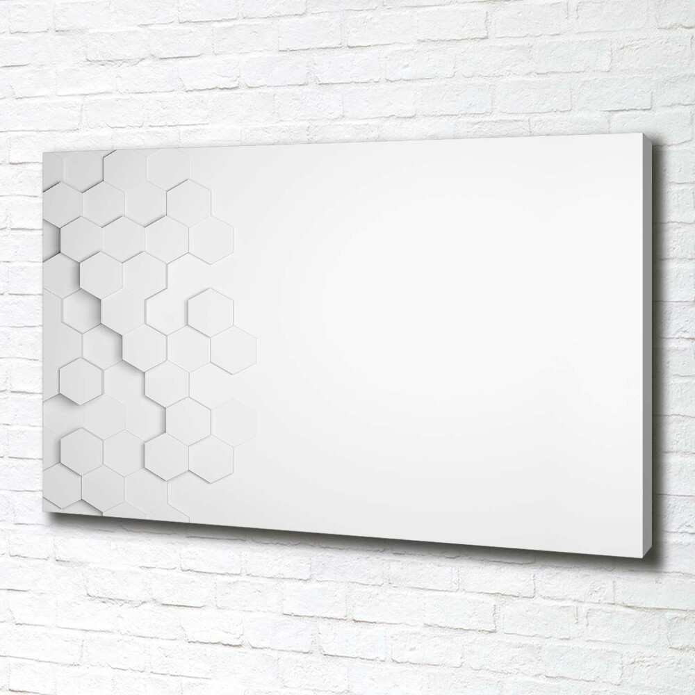 Canvas wall art Background hexagon