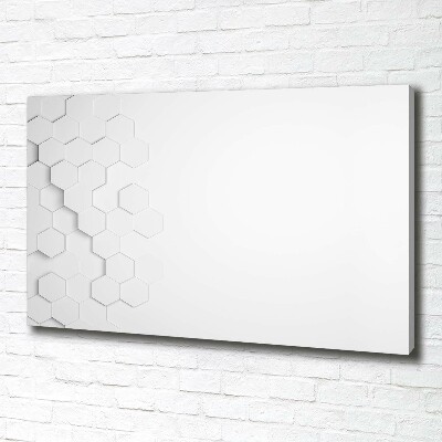 Canvas wall art Background hexagon