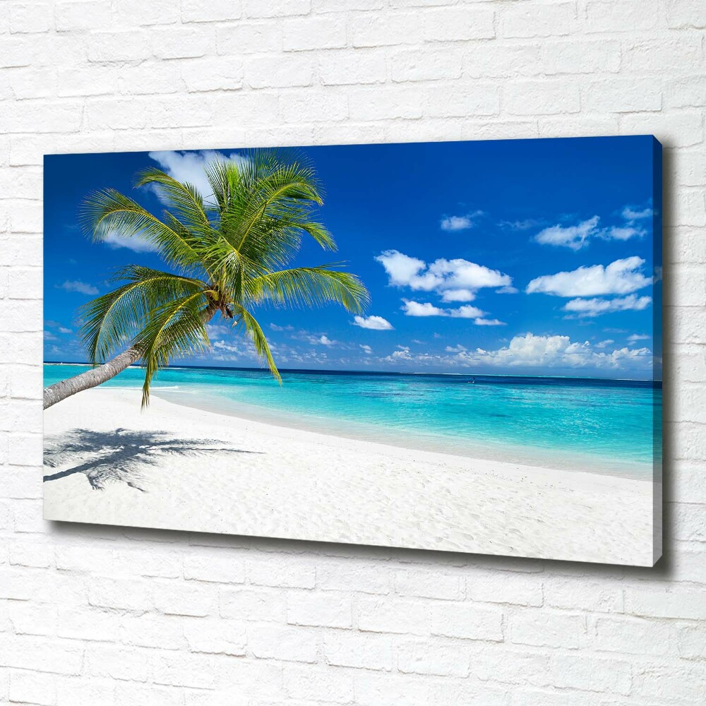 Canvas wall art Tropical beach