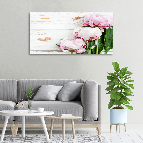 Canvas wall art Peonies