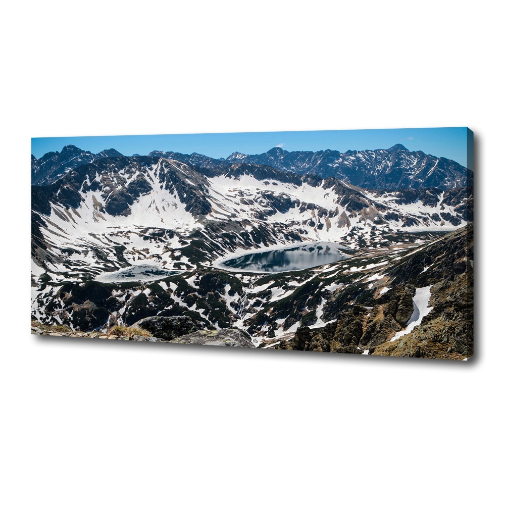 Canvas wall art Lake in the Tatra Mountains