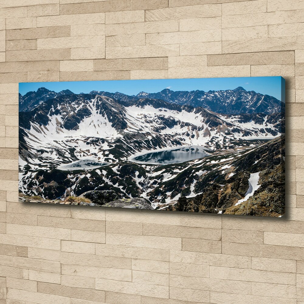 Canvas wall art Lake in the Tatra Mountains