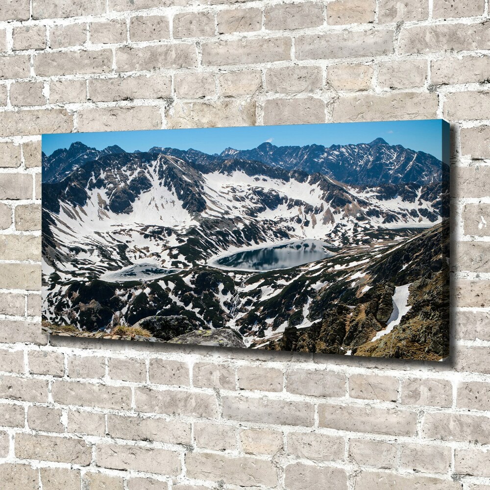 Canvas wall art Lake in the Tatra Mountains