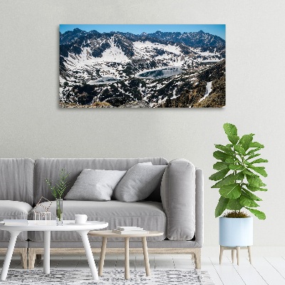 Canvas wall art Lake in the Tatra Mountains