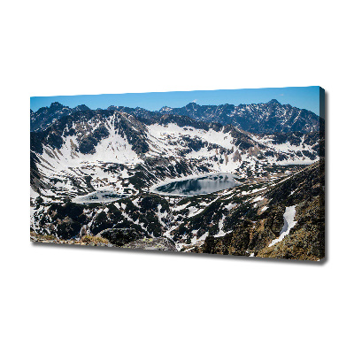 Canvas wall art Lake in the Tatra Mountains