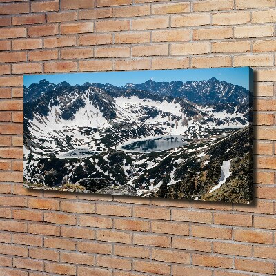 Canvas wall art Lake in the Tatra Mountains