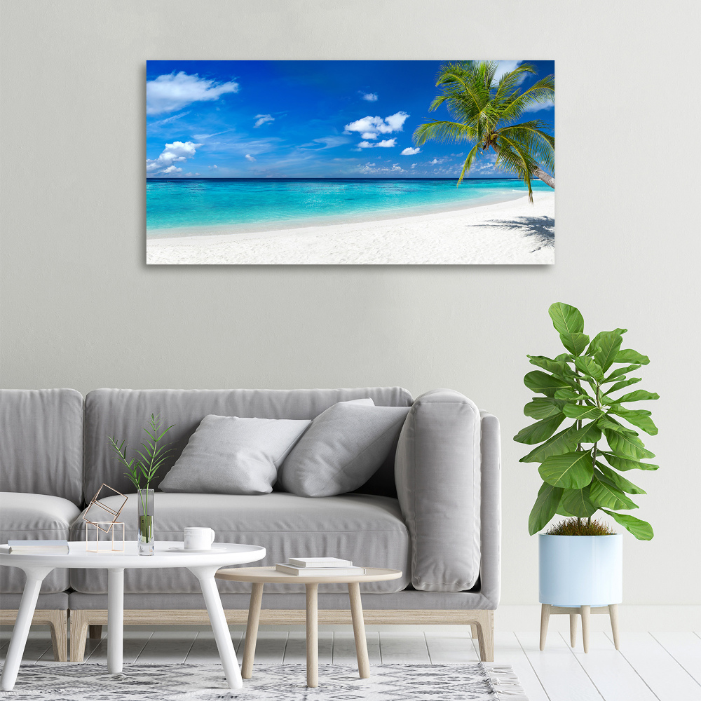 Canvas wall art Tropical beach