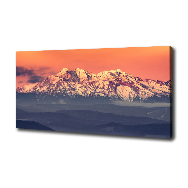 Canvas wall art Sunrise of the Tatra Mountains