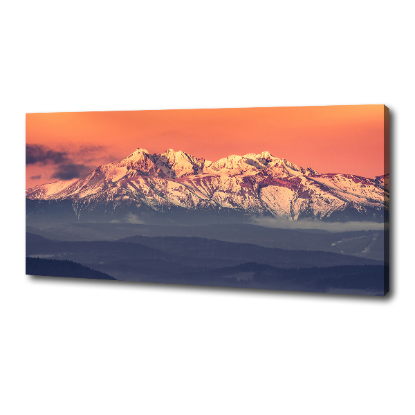 Canvas wall art Sunrise of the Tatra Mountains