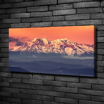 Canvas wall art Sunrise of the Tatra Mountains