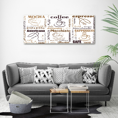 Canvas wall art Coffee time