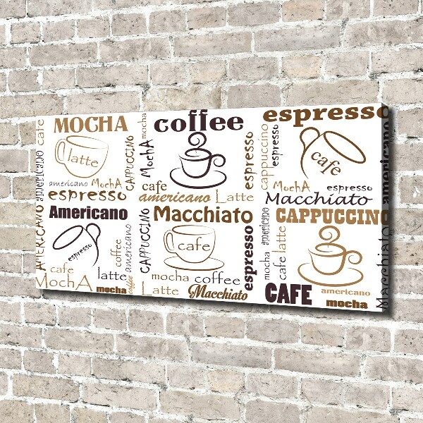 Canvas wall art Coffee time