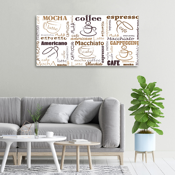 Canvas wall art Coffee time