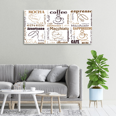 Canvas wall art Coffee time