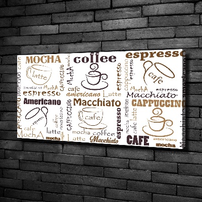 Canvas wall art Coffee time