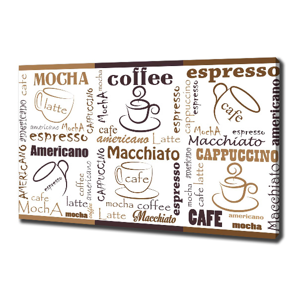 Canvas wall art Coffee time