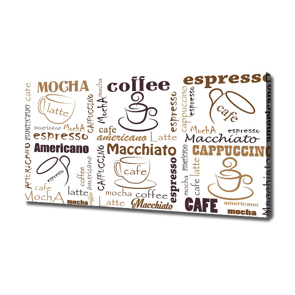 Canvas wall art Coffee time