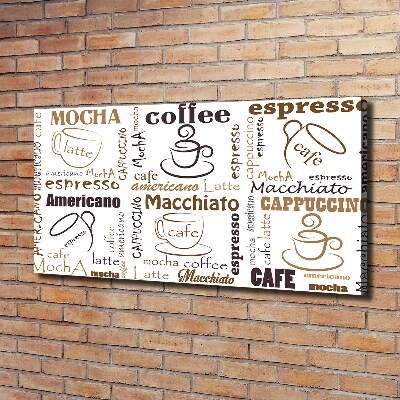 Canvas wall art Coffee time