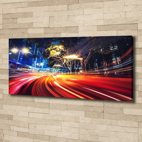 Canvas wall art Speed ??in the city