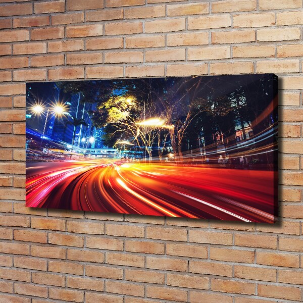 Canvas wall art Speed ??in the city