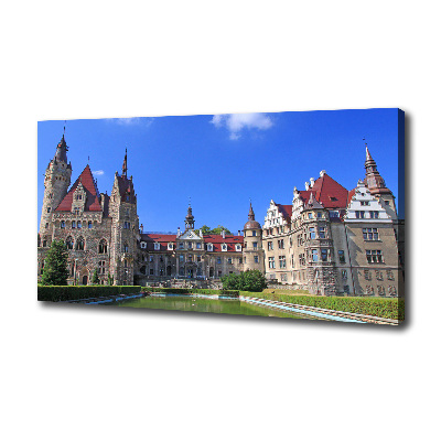 Canvas wall art Poland Moszna Castle