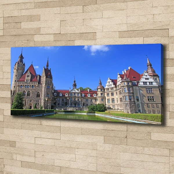 Canvas wall art Poland Moszna Castle