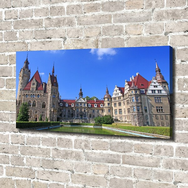 Canvas wall art Poland Moszna Castle