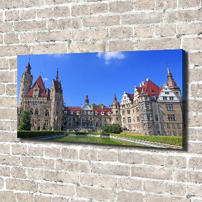 Canvas wall art Poland Moszna Castle