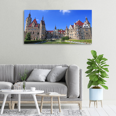 Canvas wall art Poland Moszna Castle