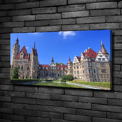 Canvas wall art Poland Moszna Castle