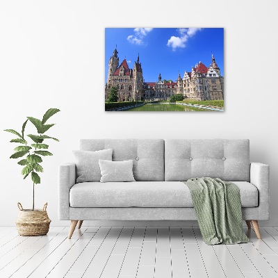 Canvas wall art Poland Moszna Castle