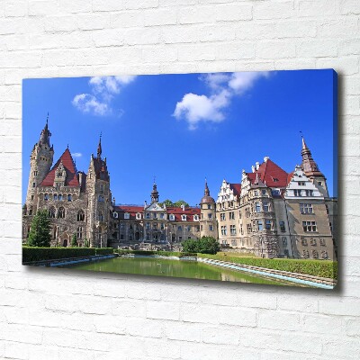 Canvas wall art Poland Moszna Castle