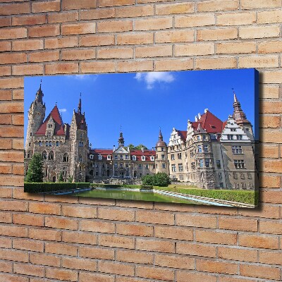 Canvas wall art Poland Moszna Castle