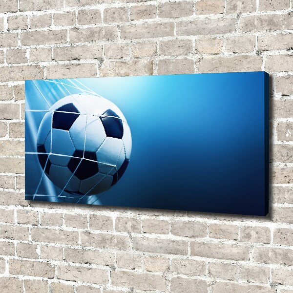 Canvas wall art Ball in the goal