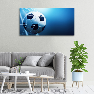 Canvas wall art Ball in the goal