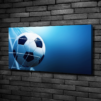 Canvas wall art Ball in the goal